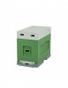 6-frame hive  - Dadant - painted (green - gray)